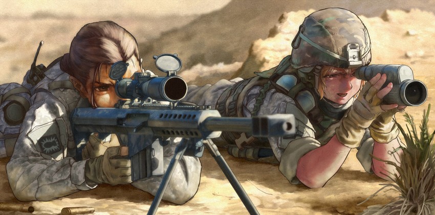 william james and j.t. sanborn (the hurt locker) drawn by genso
