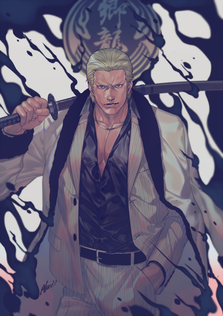 goda ryuji (ryuu ga gotoku and 1 more) drawn by iroha_(akei0710)