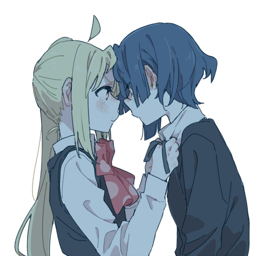 ijichi nijika and yamada ryo (bocchi the rock!) drawn by ree_(re-19)