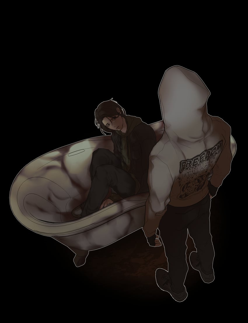 simon henriksson and sophie (cry of fear) drawn by ju-san