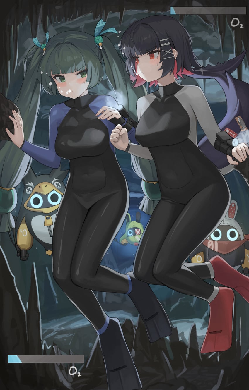ellen joe, eous, qingyi, amillion, and penguinboo (zenless zone zero) drawn by dolri