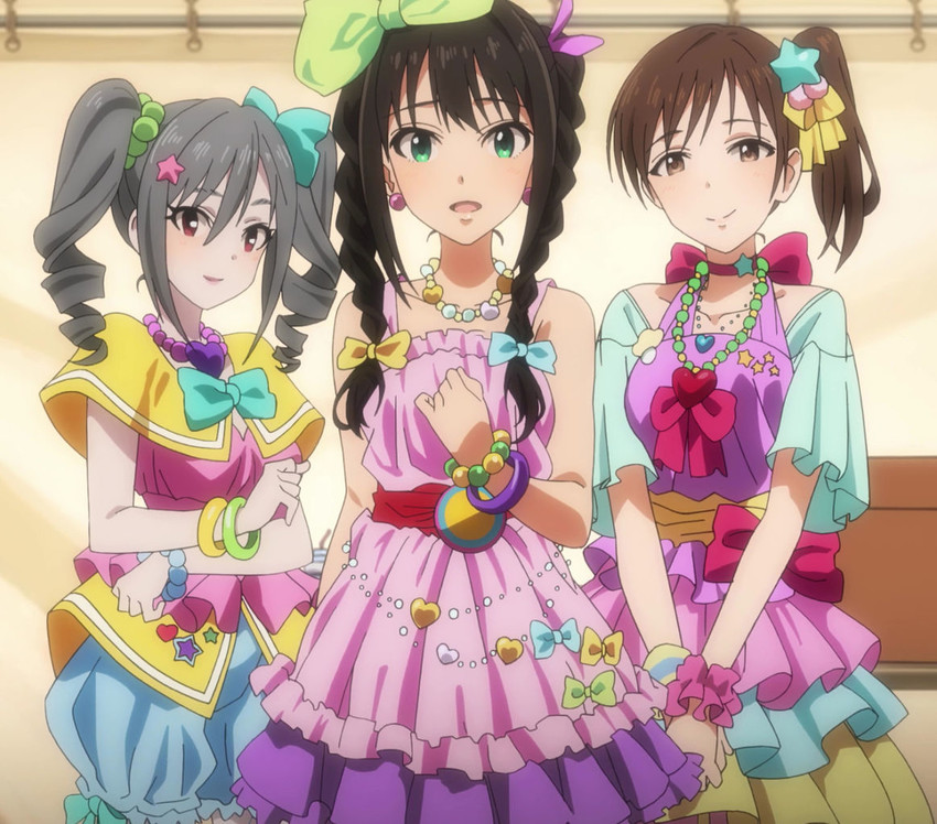 shibuya rin, kanzaki ranko, and nitta minami (idolmaster and 1 more) drawn by futou_ryouko