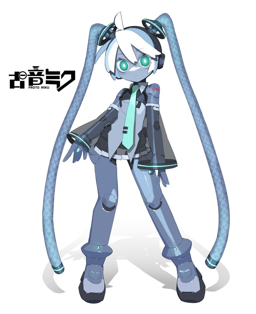 hatsune miku and proto miku (vocaloid) drawn by cheri_zao