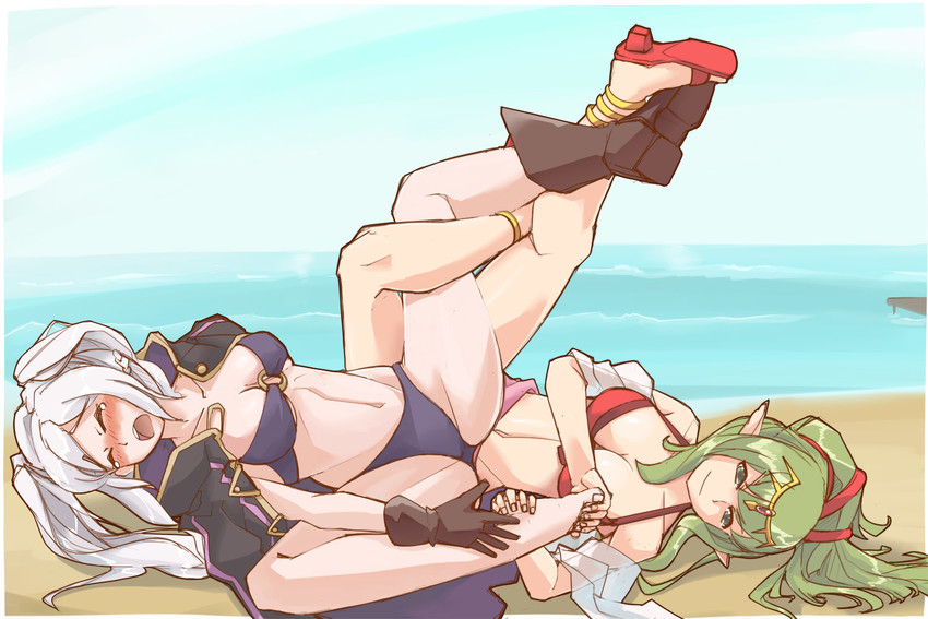 female robin and tiki (fire emblem and 3 more) drawn by jaegan