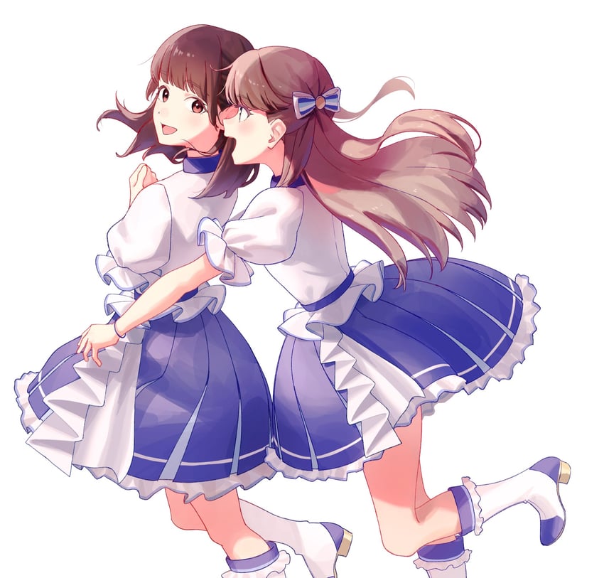 fujishima megumi and tsukine kona (love live! and 2 more) drawn by koiori