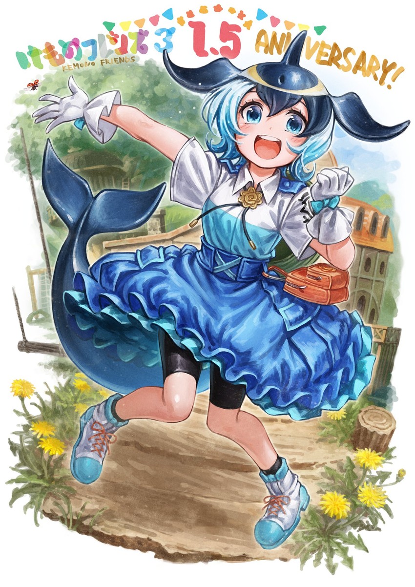 common dolphin (kemono friends and 1 more) drawn by oyu_udon