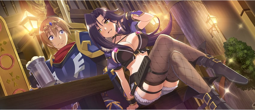 mitsurugi kyouya and melissa (kono subarashii sekai ni shukufuku wo! and 1 more)