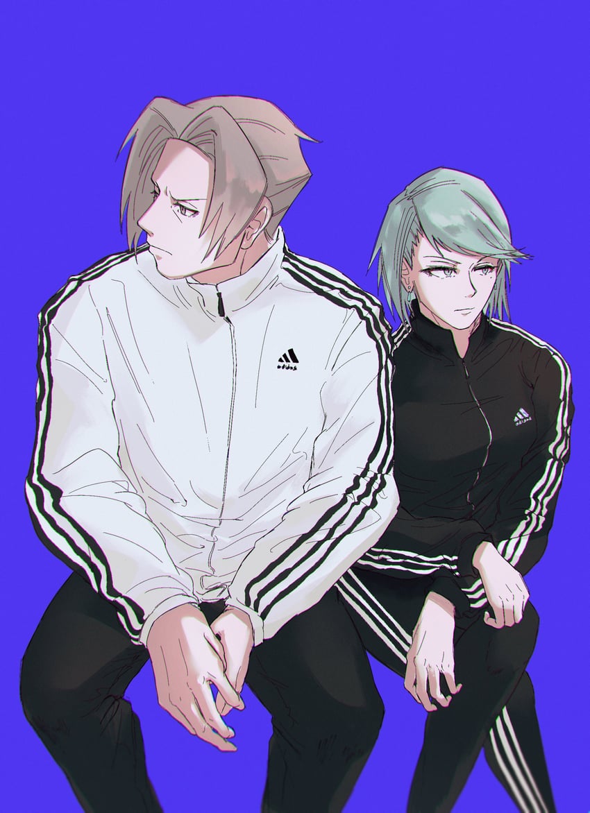 miles edgeworth and franziska von karma (ace attorney) drawn by dxxx_xxxt