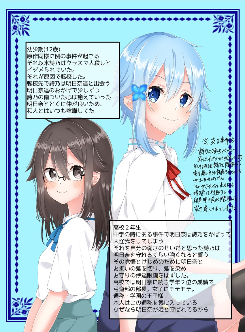 sinon and asada shino (sword art online) drawn by miruka1024