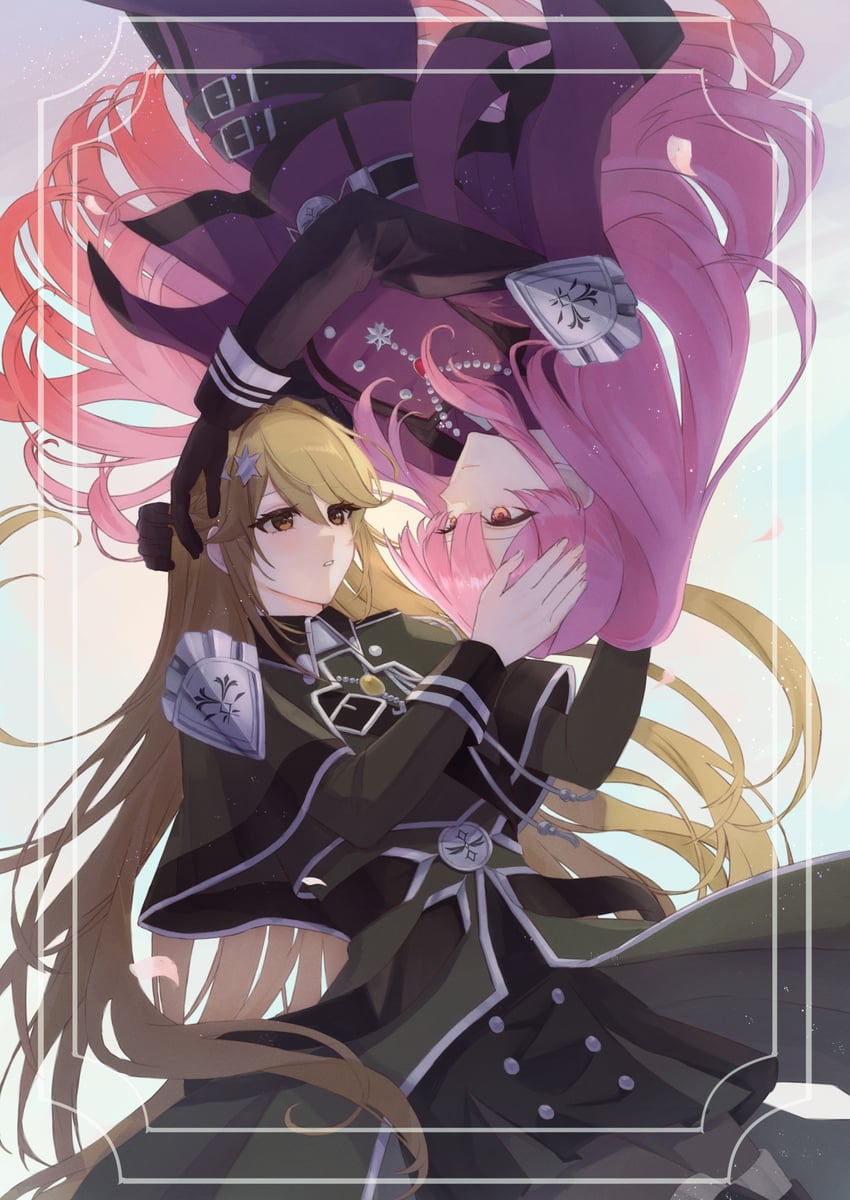 exosister elis and exosister martha (yu-gi-oh!) drawn by kz_mochixx