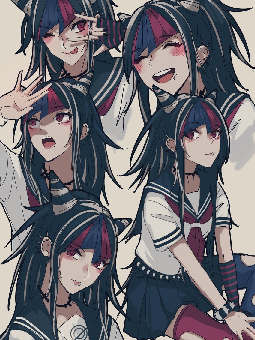 mioda ibuki (danganronpa and 1 more) drawn by oone0206