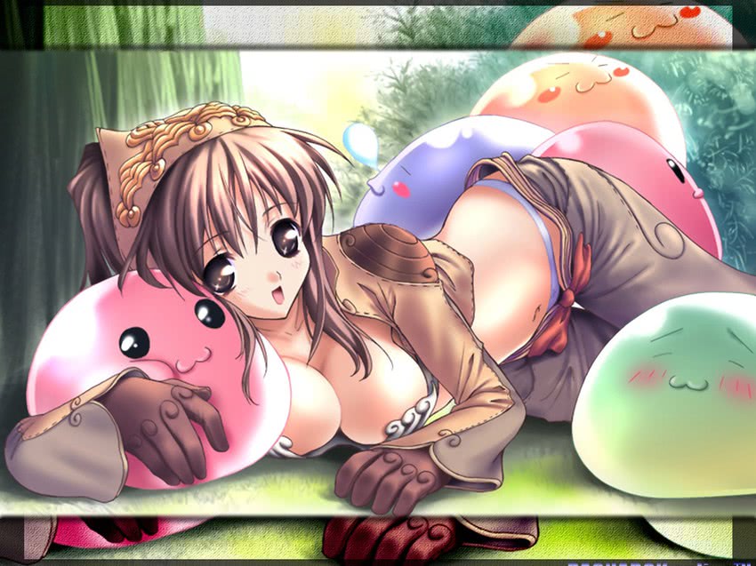 poring, thief, poporing, drops, and marin (ragnarok online) drawn by masaharu