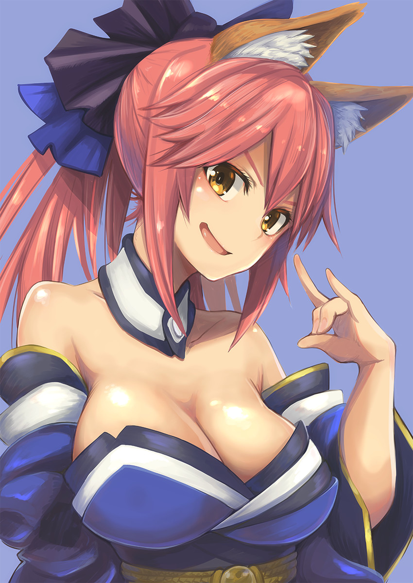 tamamo and tamamo no mae (fate and 1 more) drawn by kosuke_haruhito