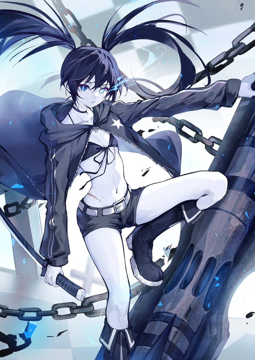 black rock shooter (black rock shooter) drawn by murumuru_(pixiv51689952)
