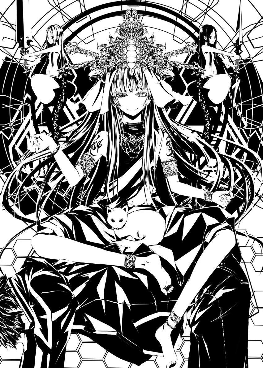 minogame, dead liar, tobari-maru, saraba-maru, and lost property 771 (hellsinker) drawn by beshi