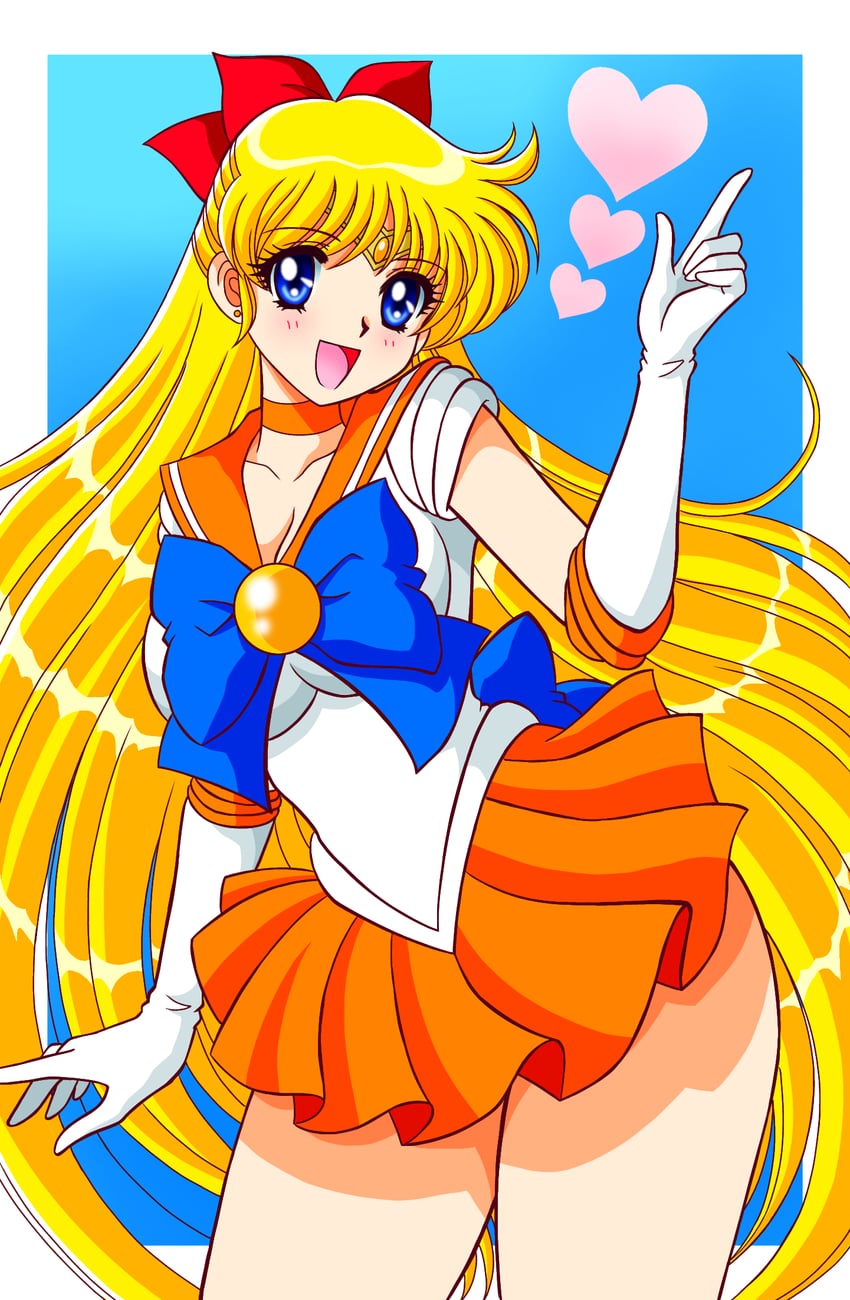 aino minako and sailor venus (bishoujo senshi sailor moon) drawn by tatsumi_kyouhei