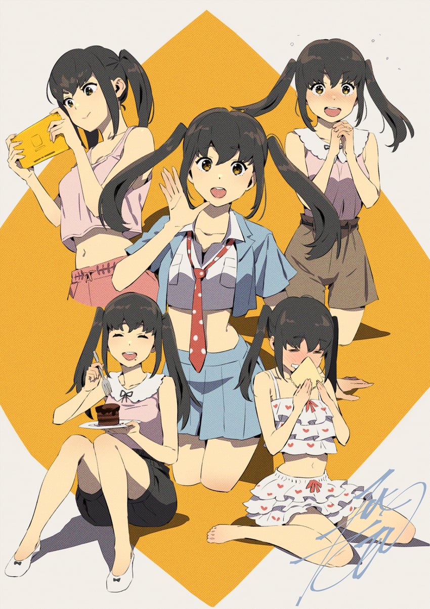 namori mana (school girl strikers) drawn by kobayashi_gen