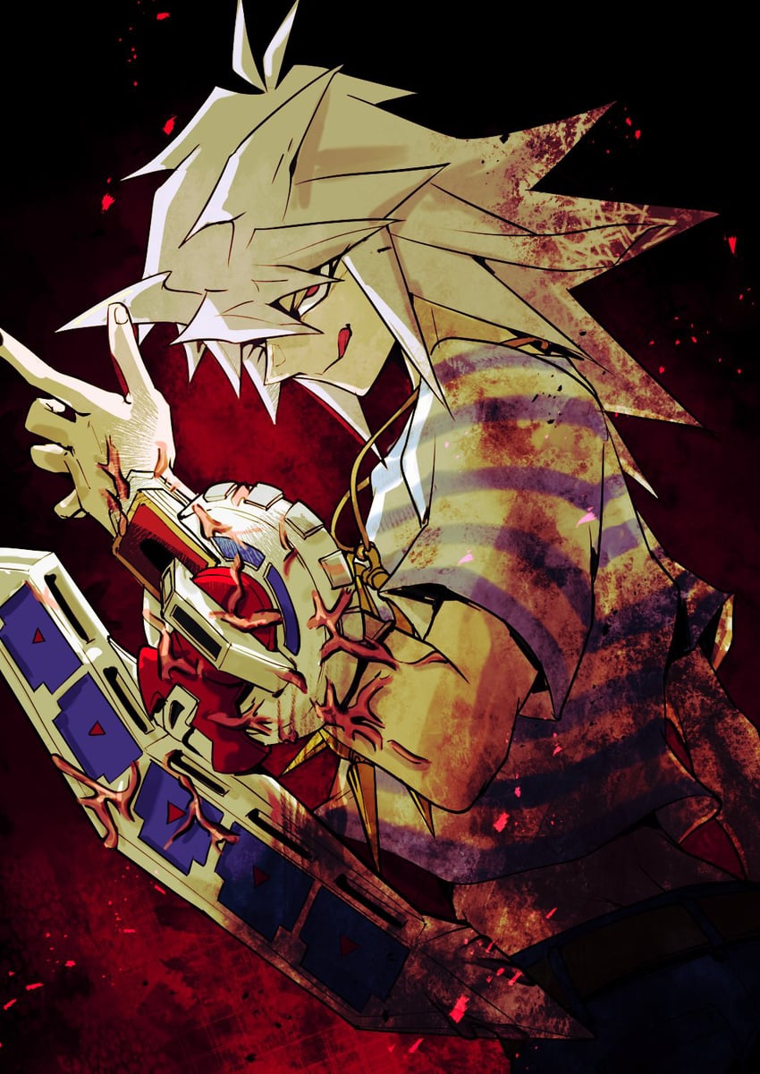 yami bakura (yu-gi-oh! and 1 more) drawn by yagamikan