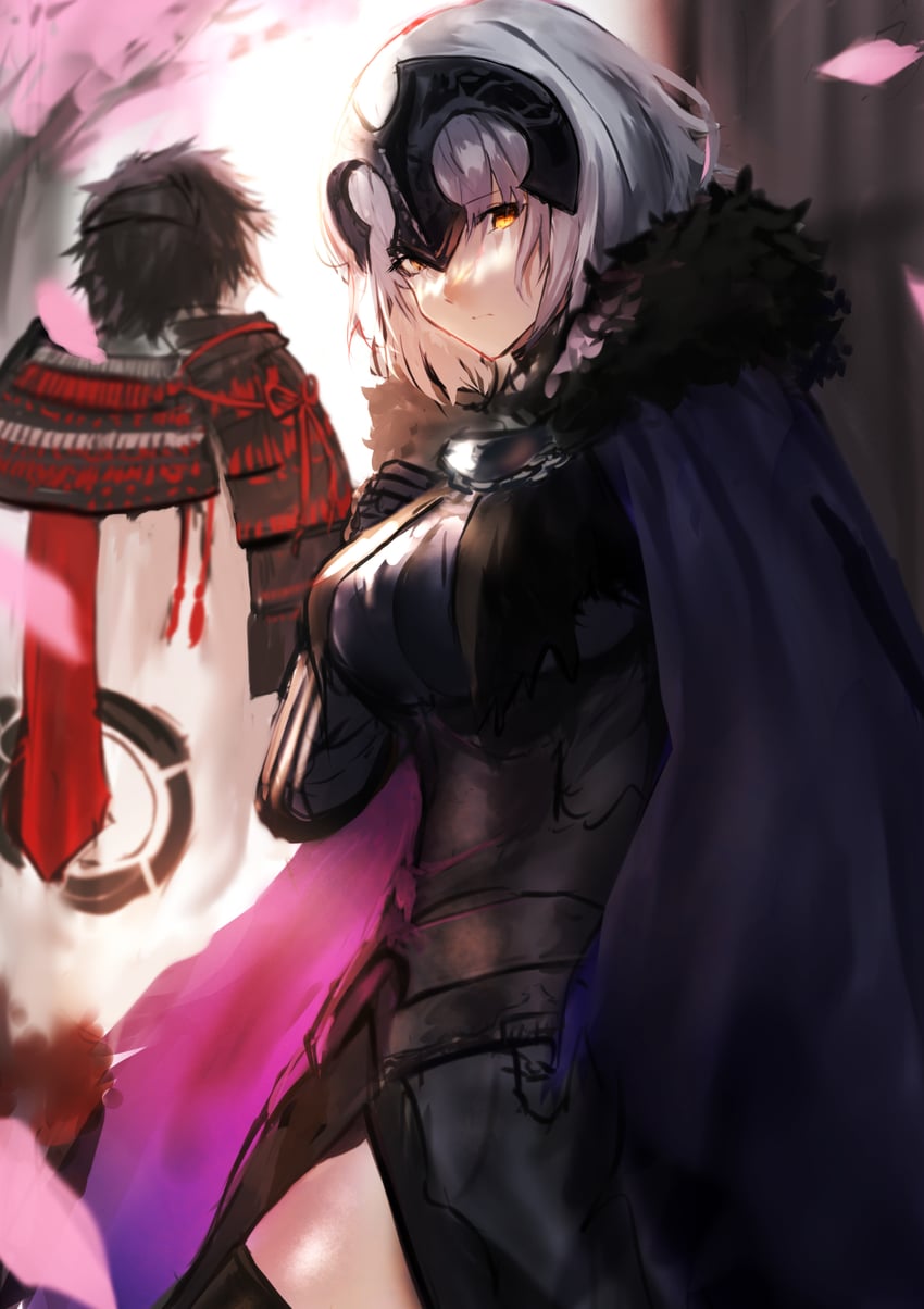 jeanne d'arc alter and chiemon (fate and 1 more) drawn by jikihatiman