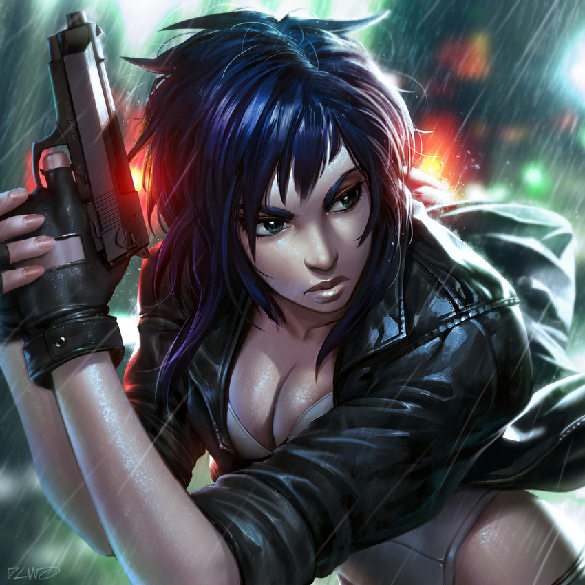 kusanagi motoko (ghost in the shell and 1 more) drawn by dcwj