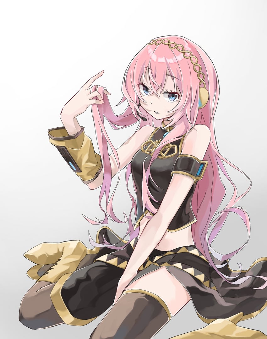 megurine luka (vocaloid) drawn by tanpota