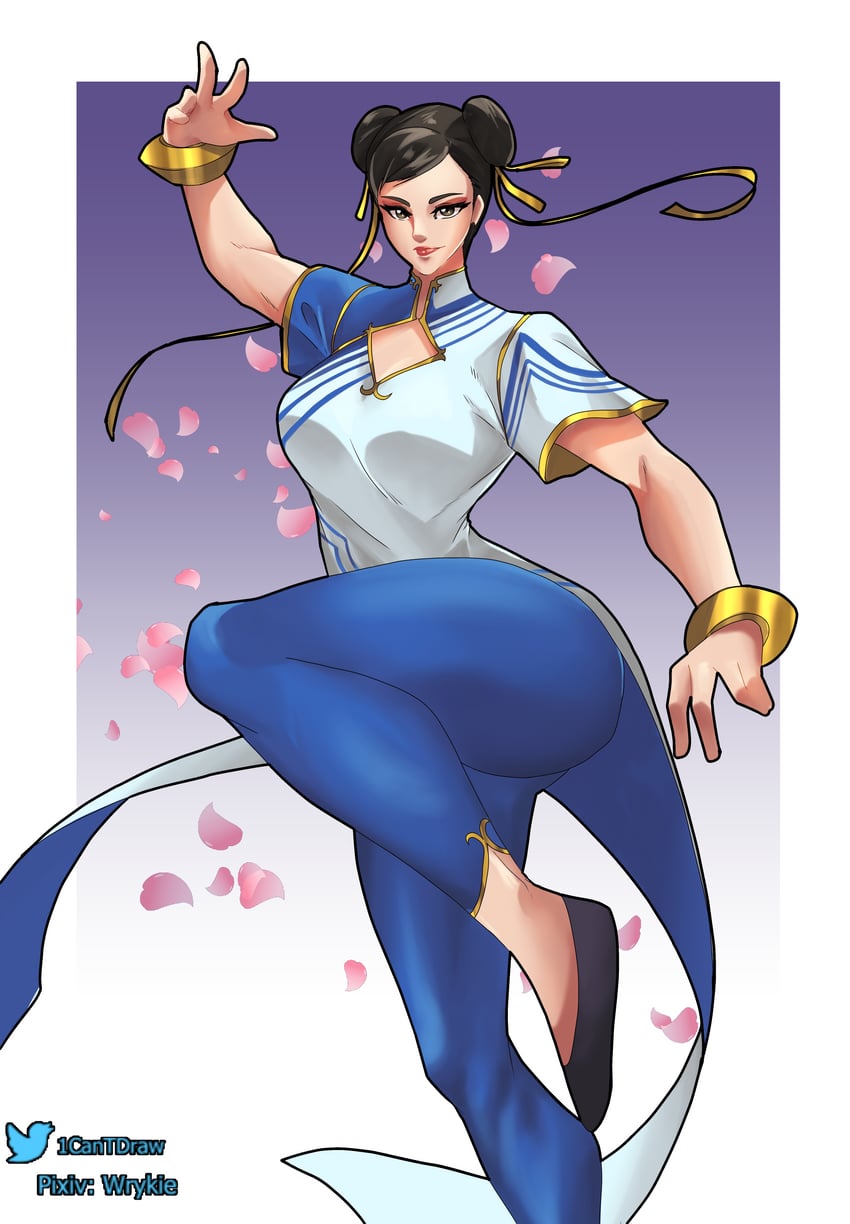 chun-li (street fighter and 1 more) drawn by richard_park