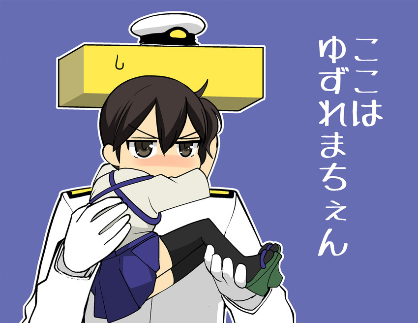 admiral, kaga, and t-head admiral (kantai collection) drawn by masukuza_j