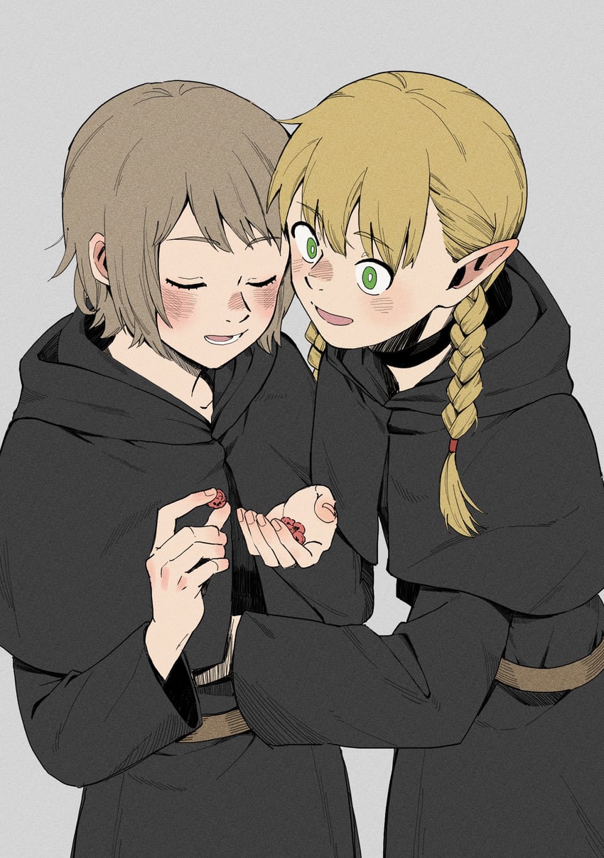 marcille donato and falin touden (dungeon meshi) drawn by r_bishh