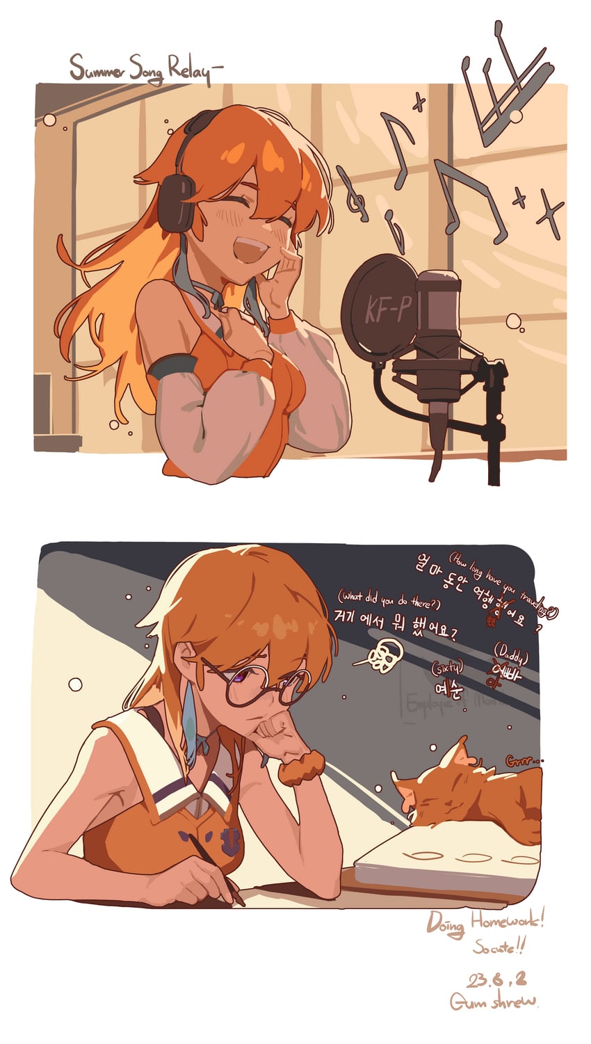 takanashi kiara (hololive and 1 more) drawn by gum_shrew