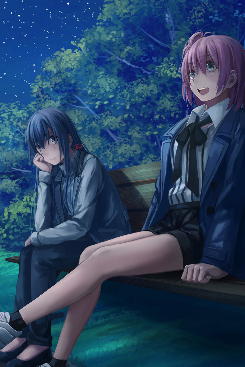 yukinoshita yukino and yuigahama yui (yahari ore no seishun lovecome wa machigatteiru.) drawn by redpoke