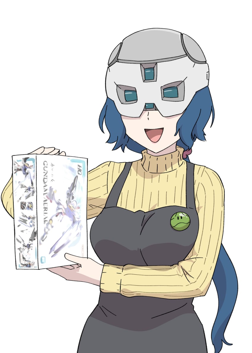 haro, iori rinko, gundam aerial, and prospera mercury (gundam and 2 more) drawn by ueyama_michirou