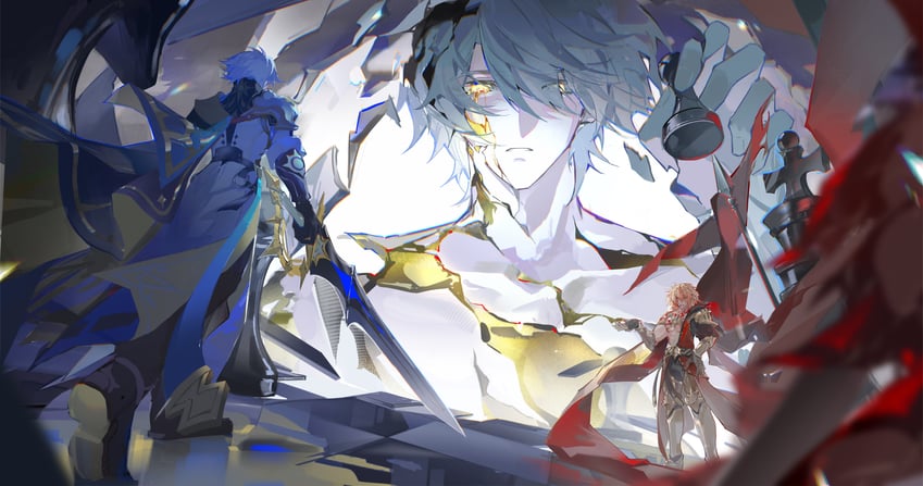 phainon and mydei (honkai and 1 more) drawn by ge45269296