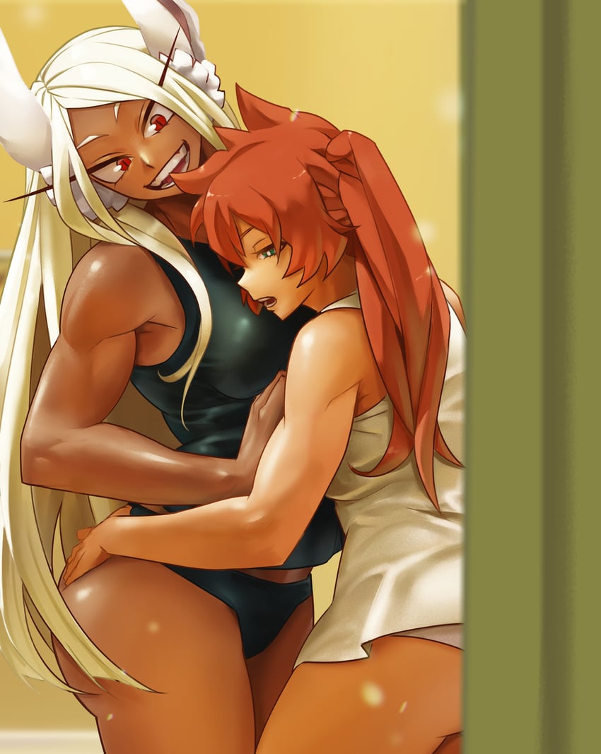 mirko and kendo itsuka (boku no hero academia) drawn by greatodoggo