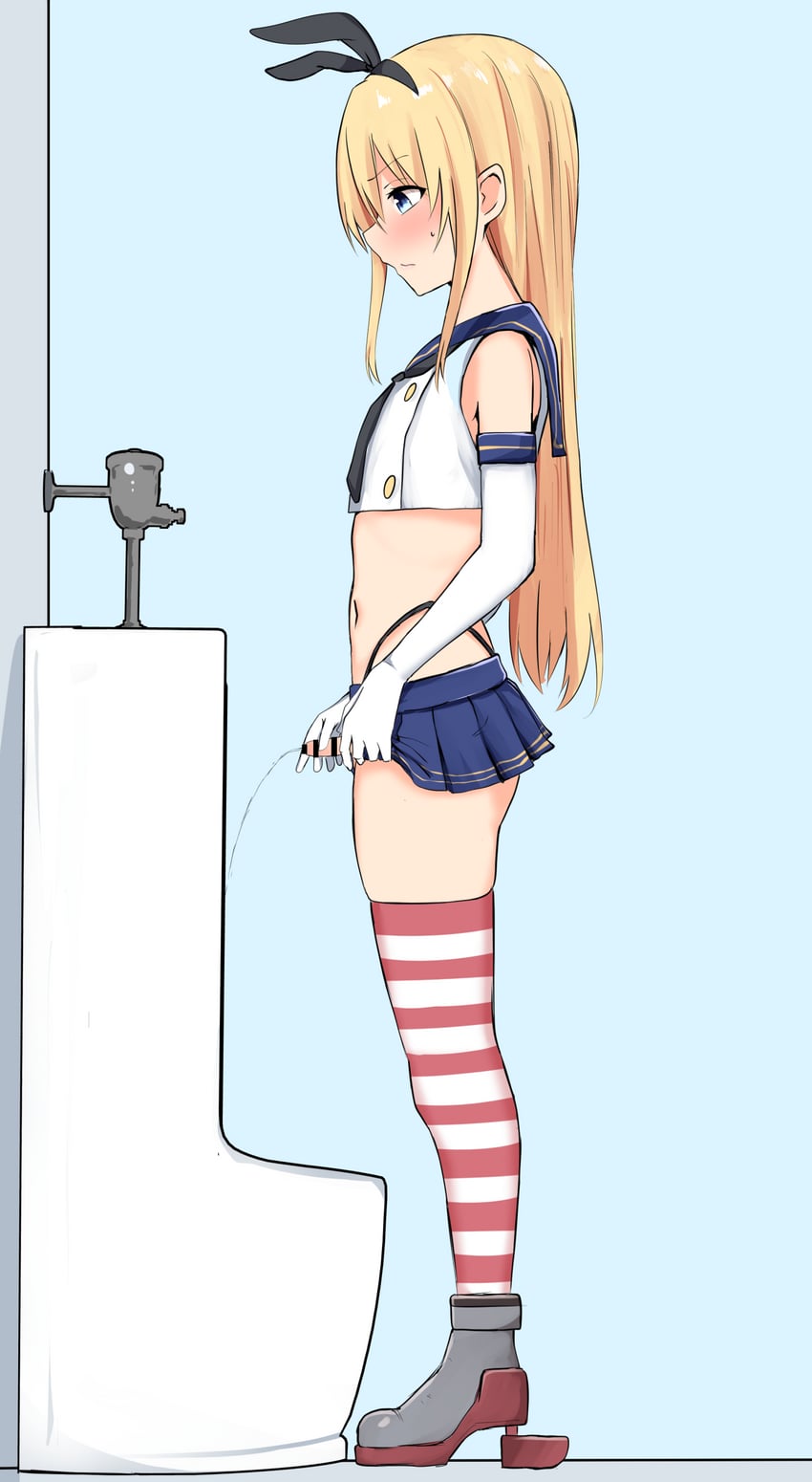 shimakaze and shimakaze-kun (kantai collection) drawn by baretto_(karasi07)
