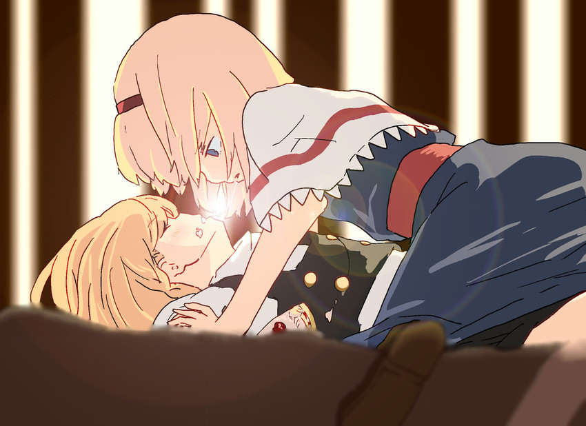 kirisame marisa and alice margatroid (touhou) drawn by menbou_(nonnontako)