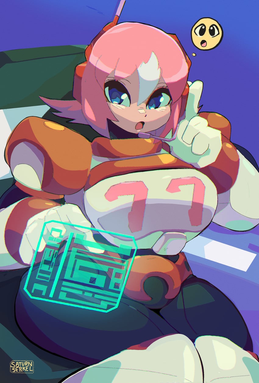nana (mega man and 2 more) drawn by saturnserkel