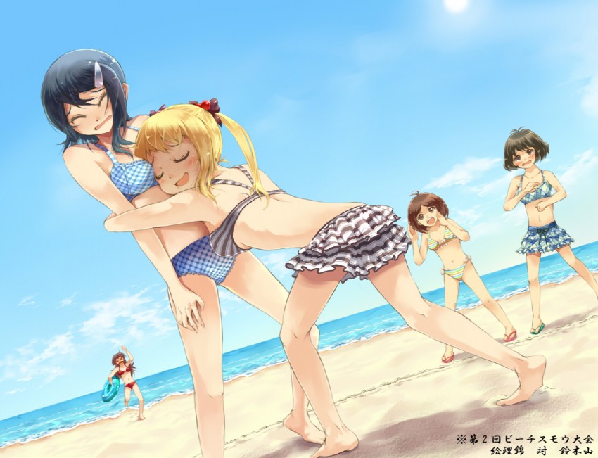 akizuki ryo, mizutani eri, hidaka ai, suzuki ayane, and ozaki reiko (idolmaster and 1 more) drawn by yugusa_yuube