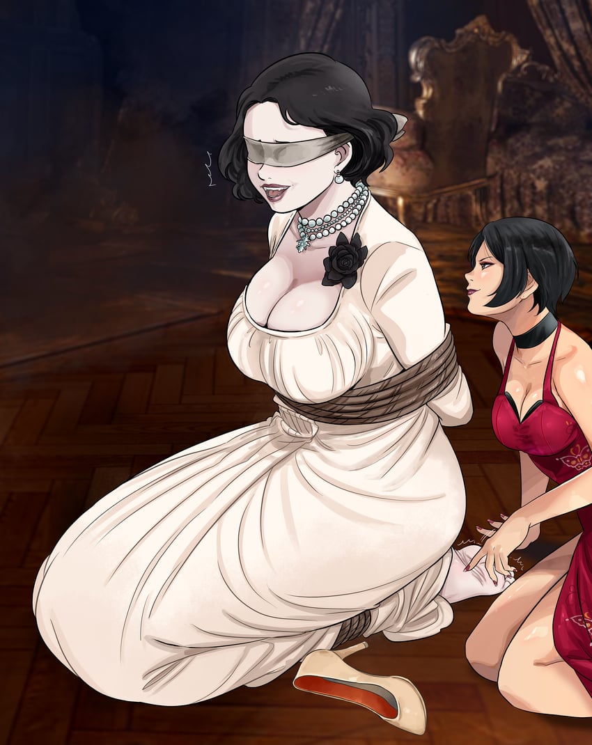 ada wong and alcina dimitrescu (resident evil and 1 more) drawn by lost_one_zero