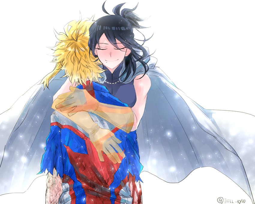all might, yagi toshinori, and shimura nana (boku no hero academia) drawn by tell121778