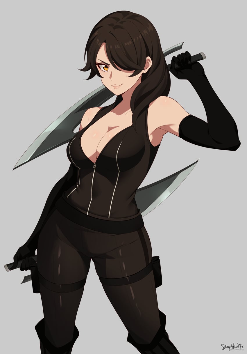 cinder fall (rwby) drawn by stayaliveplz