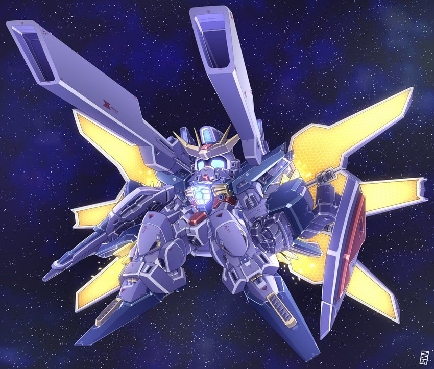 gundam double x (gundam and 2 more) drawn by haiteku_reibou