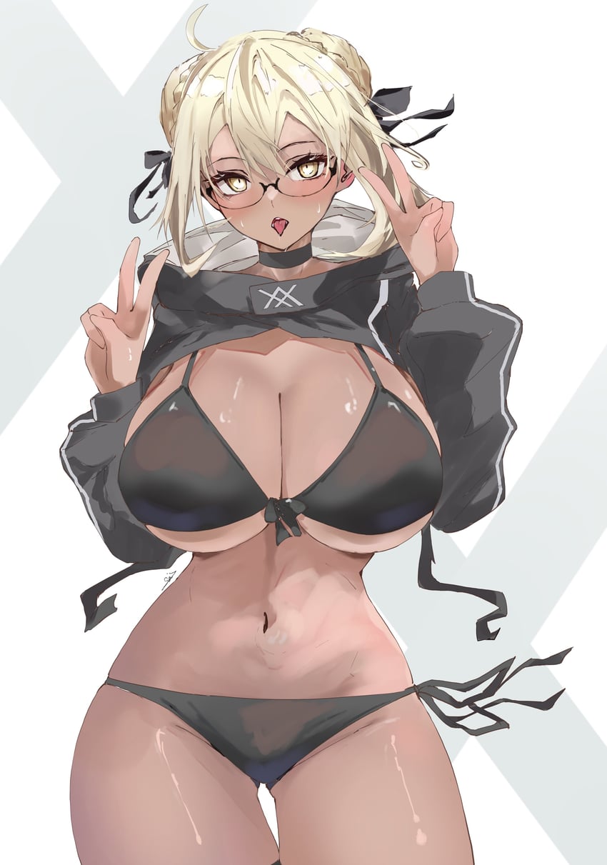 artoria pendragon and mysterious heroine xx alter (fate and 1 more) drawn by s4ika