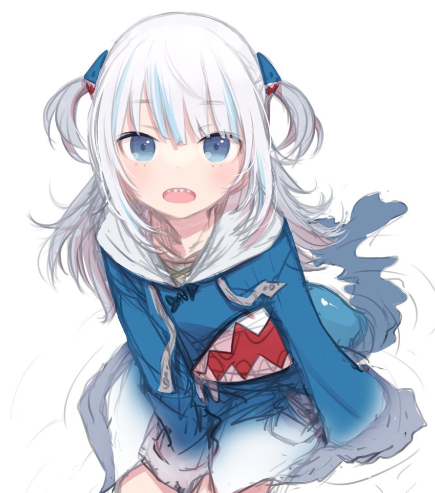 gawr gura (hololive and 1 more) drawn by yoshida_on