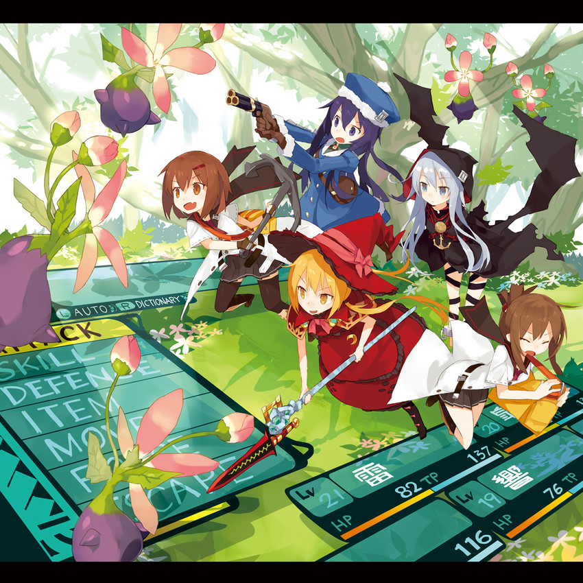 hibiki, inazuma, ikazuchi, akatsuki, satsuki, and 7 more (kantai collection and 2 more) drawn by harapeko_(886011)