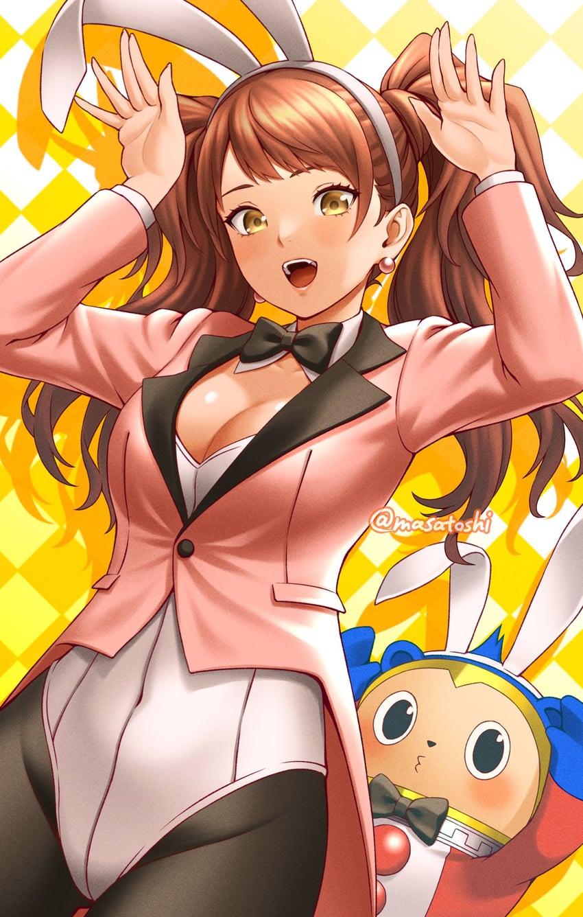 kujikawa rise and kuma (persona and 1 more) drawn by masatoshi_1219