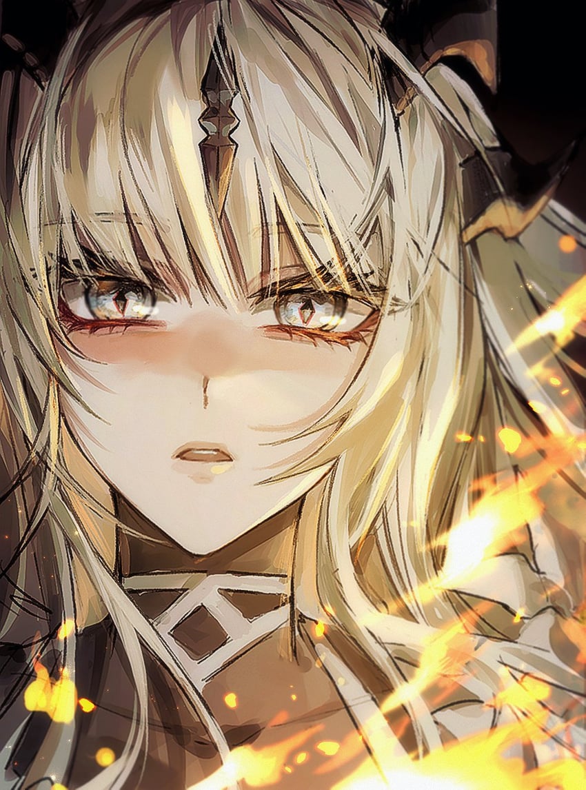 reed and reed the flame shadow (arknights) drawn by ara_200117