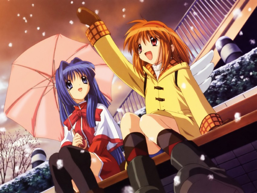 tsukimiya ayu and minase nayuki (kanon and 1 more) drawn by ikeda_kazumi