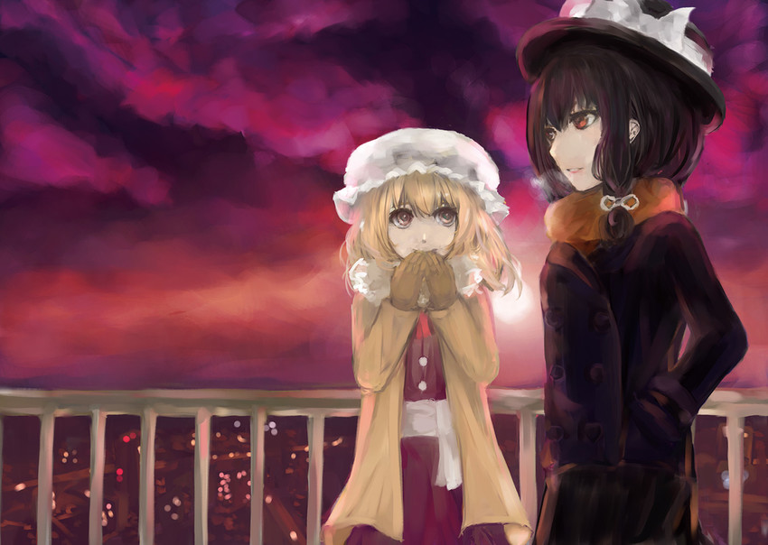 usami renko and maribel hearn (touhou) drawn by ksrk_ss