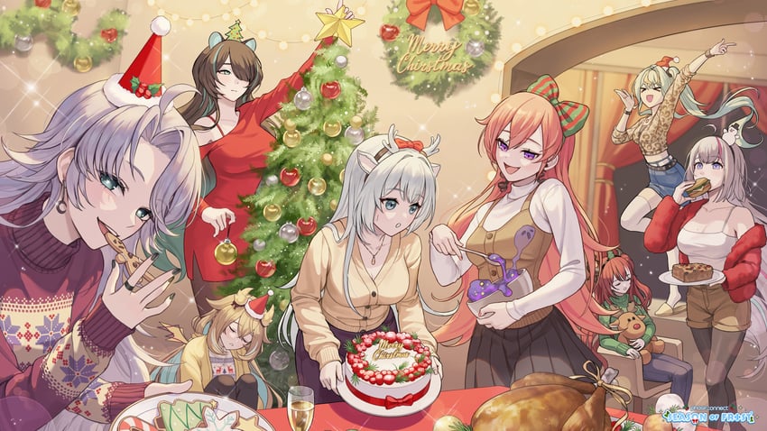 erina makina, ember amane, runie ruse, kaminari clara, hakushika iori, and 3 more (phase connect)