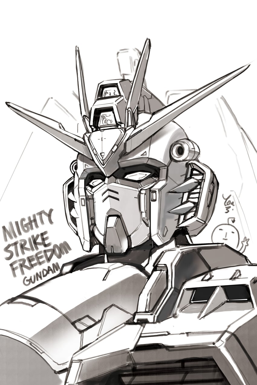 mighty strike freedom gundam (gundam and 2 more) drawn by youzi_(majaja281278)